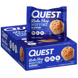 Quest Nutrition Blueberry Muffin, 10G Protein, 3G Net Carb, 2G Sugar, Protein Snack, 8 Count