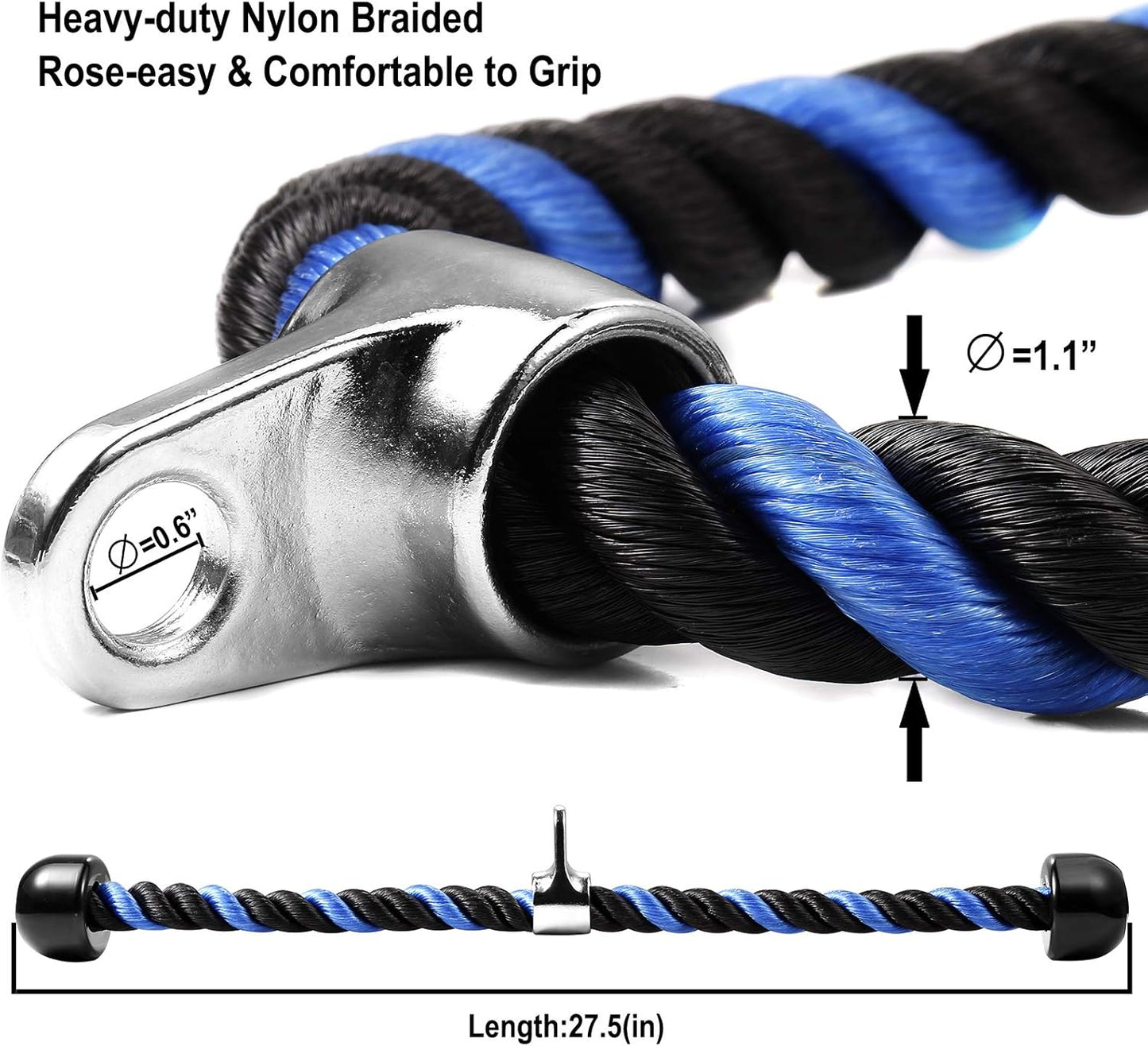 Deluxe Tricep Rope Pull down Cable
