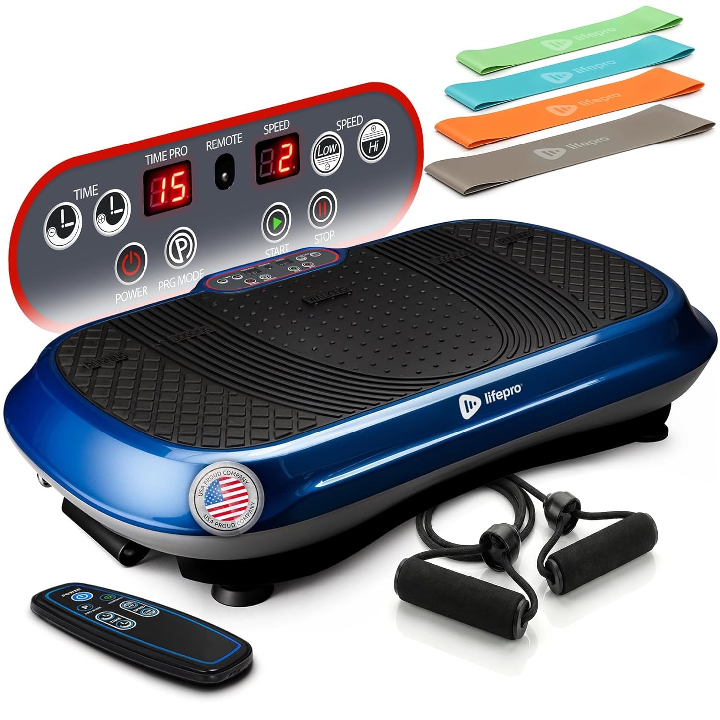 Lifepro Waver Vibration Plate Exercise Machine - Blue