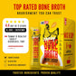 LonoLife Chicken Bone Broth Powder Mix | 10 Portable Stick Pack Servings