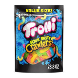 Trolli Sour Brite Crawlers, Cherry-Lemon, Strawberry-Grape & Orange-Lime, Gummy Worms