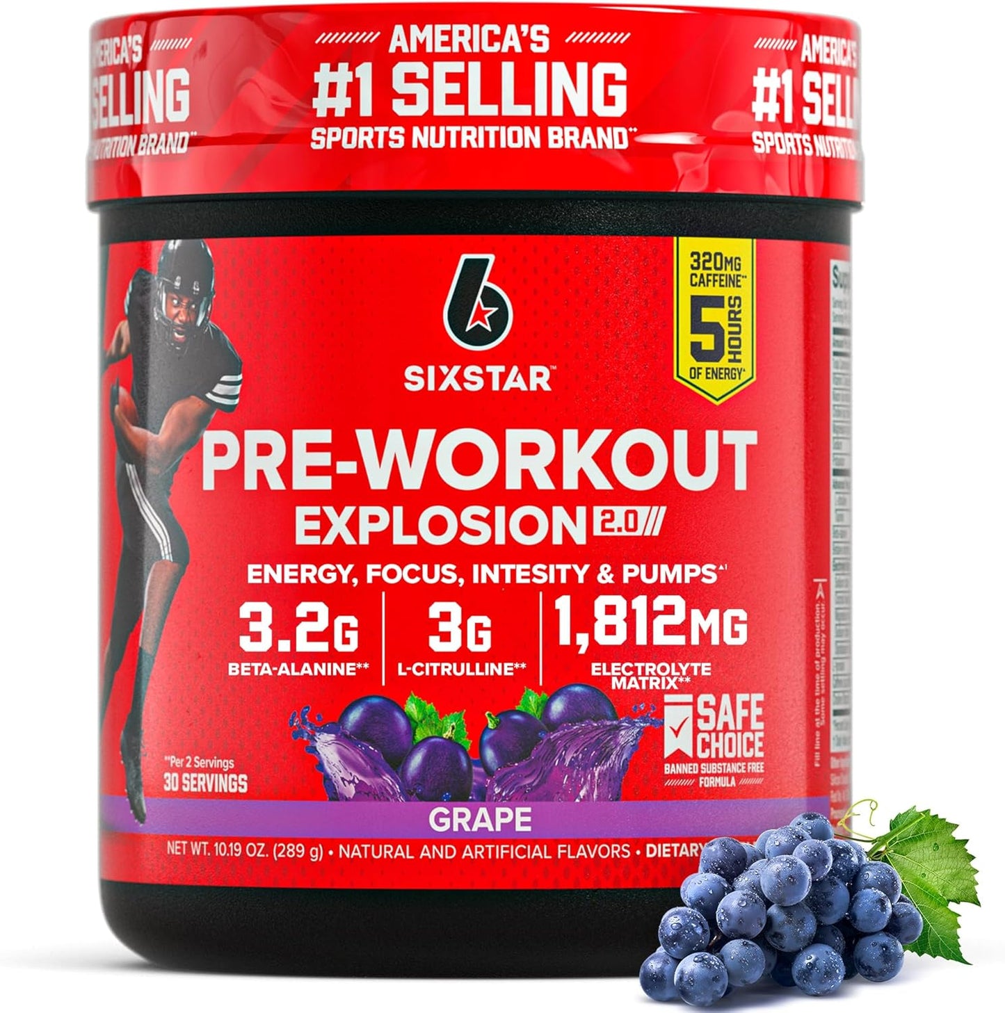 Six Star Pre-Workout Powder for Men & Women