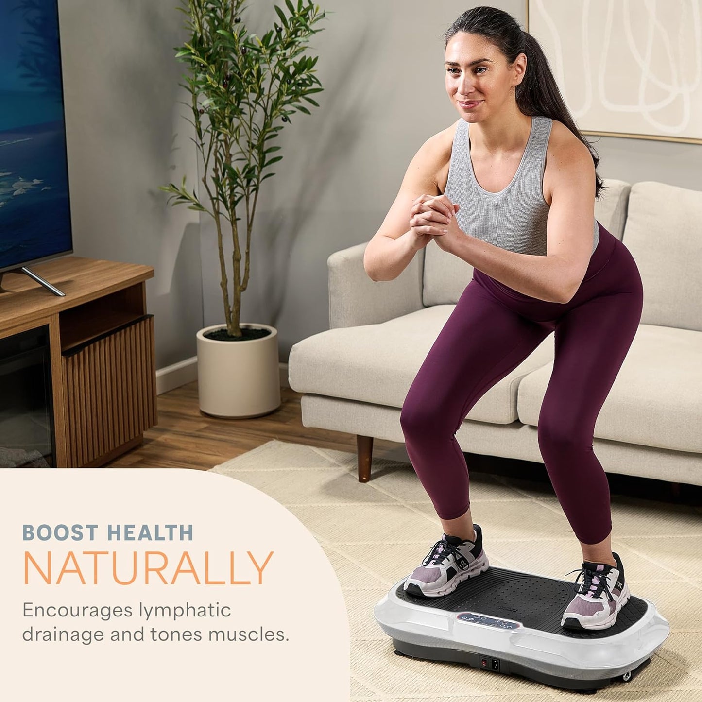 Lifepro Waver Vibration Plate Exercise Machine – White