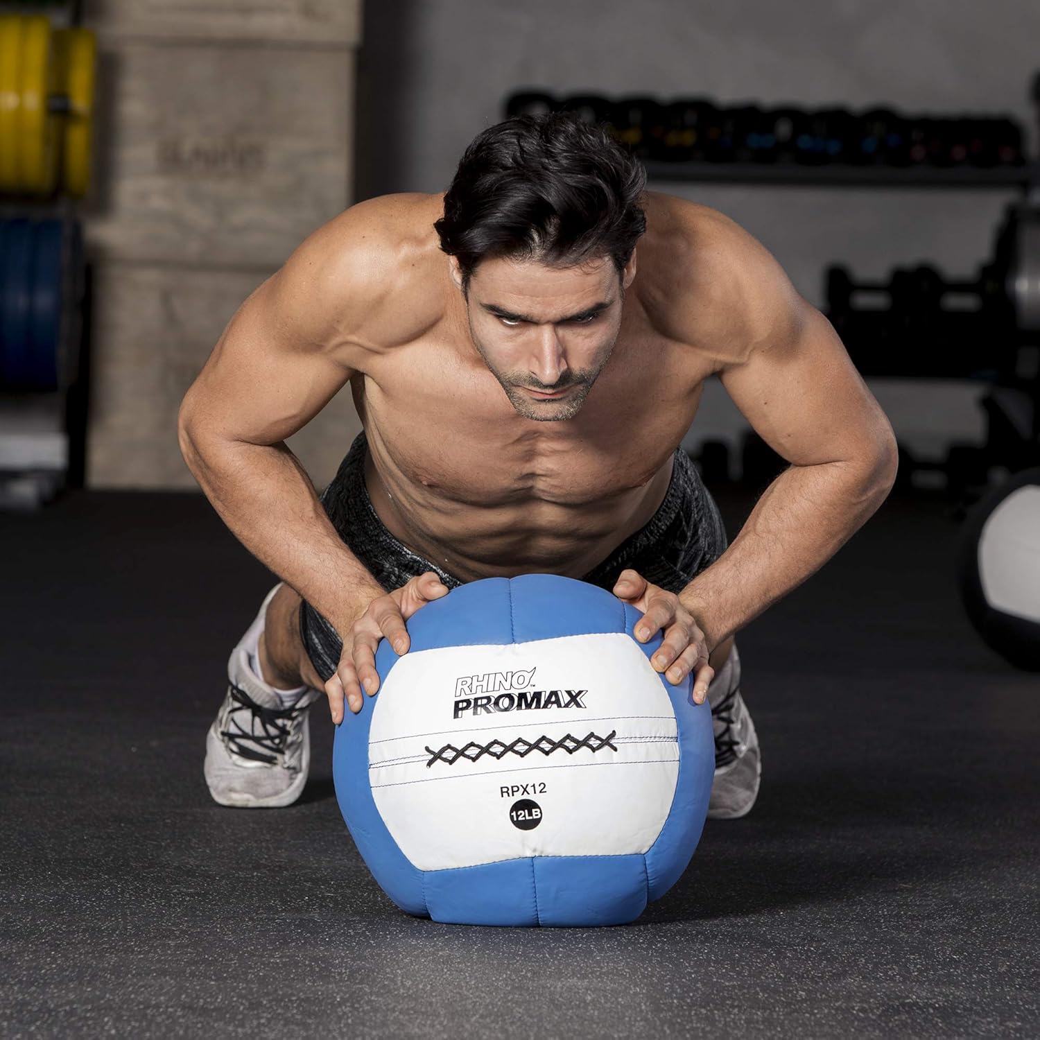 Rhino Promax Wall Balls - Soft Shell Non-Slip Grip for Weightlifting