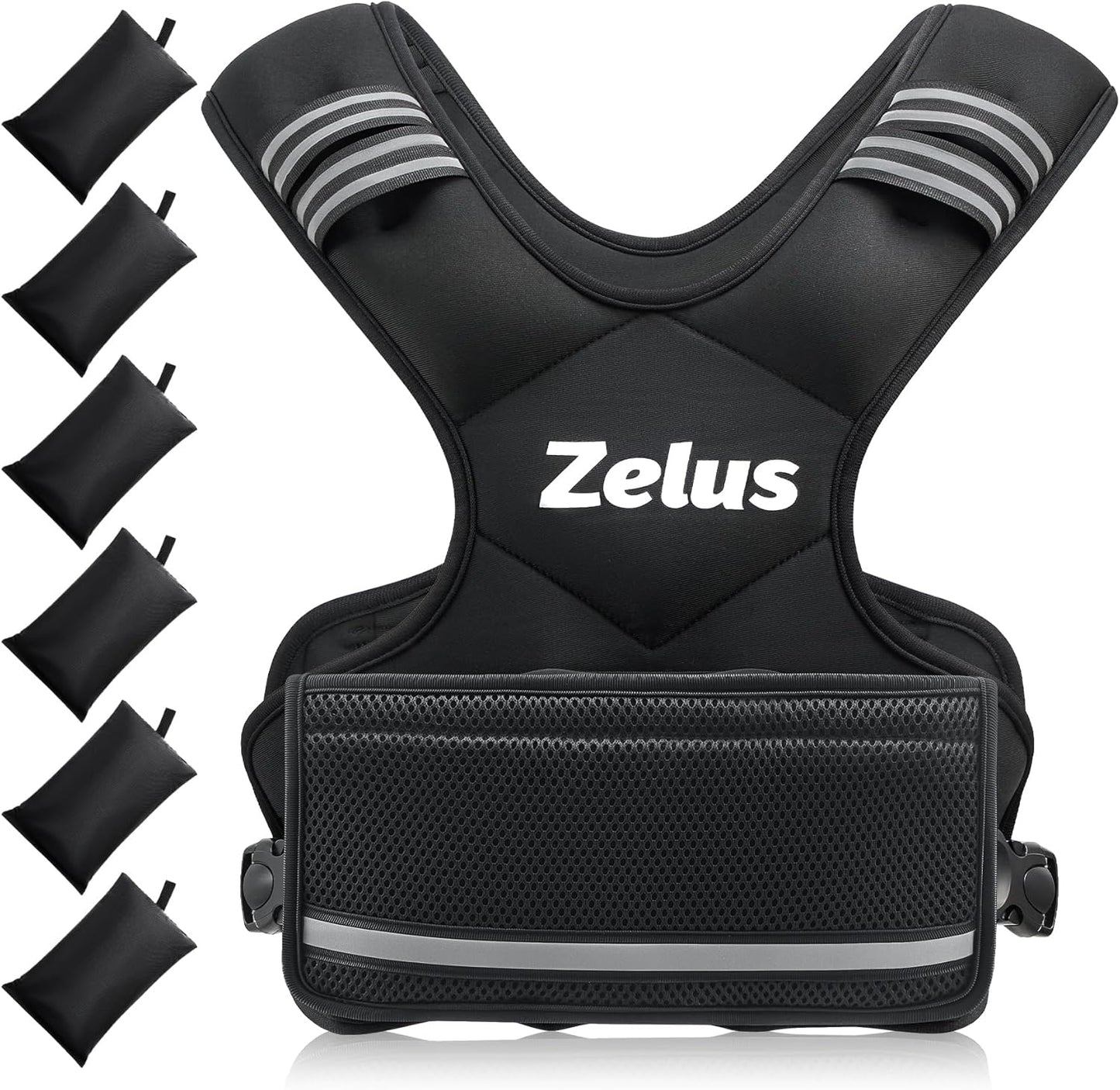ZELUS Weighted Vest for Men and Women | 4-10Lb/11-20Lb/20-32Lb