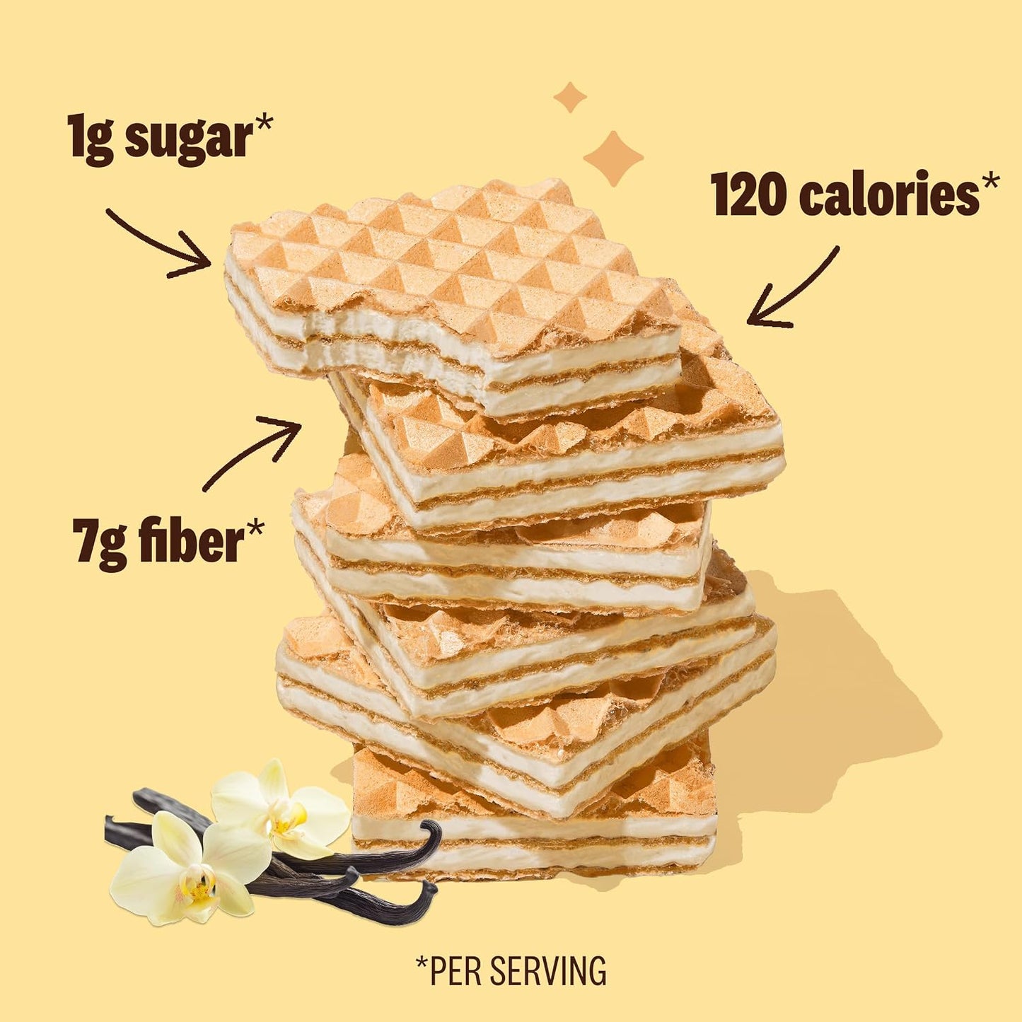 Rip Van Vanilla Keto Wafer Cookies - Non GMO Keto Cookies - 16 Count