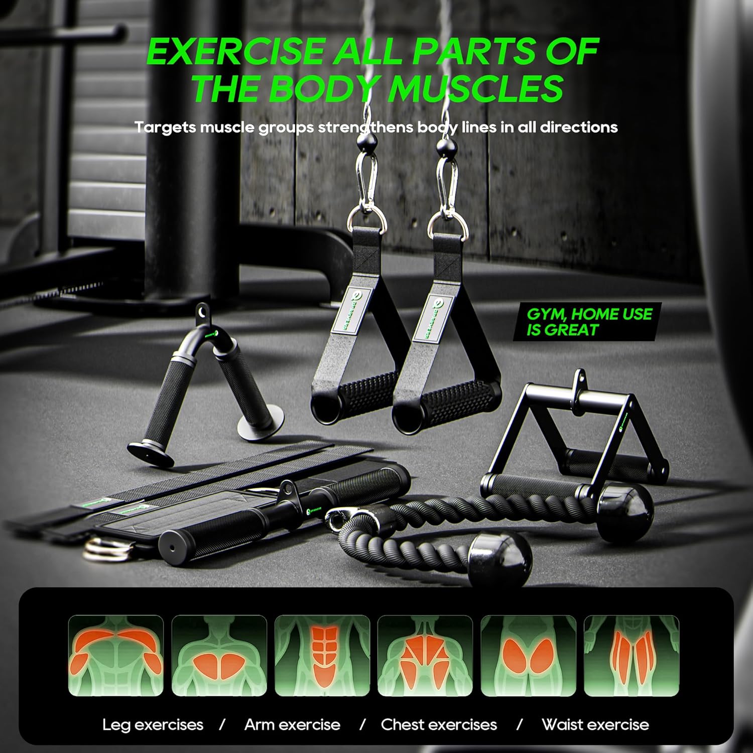 Cable Machine Attachment Accessories for Home Gym