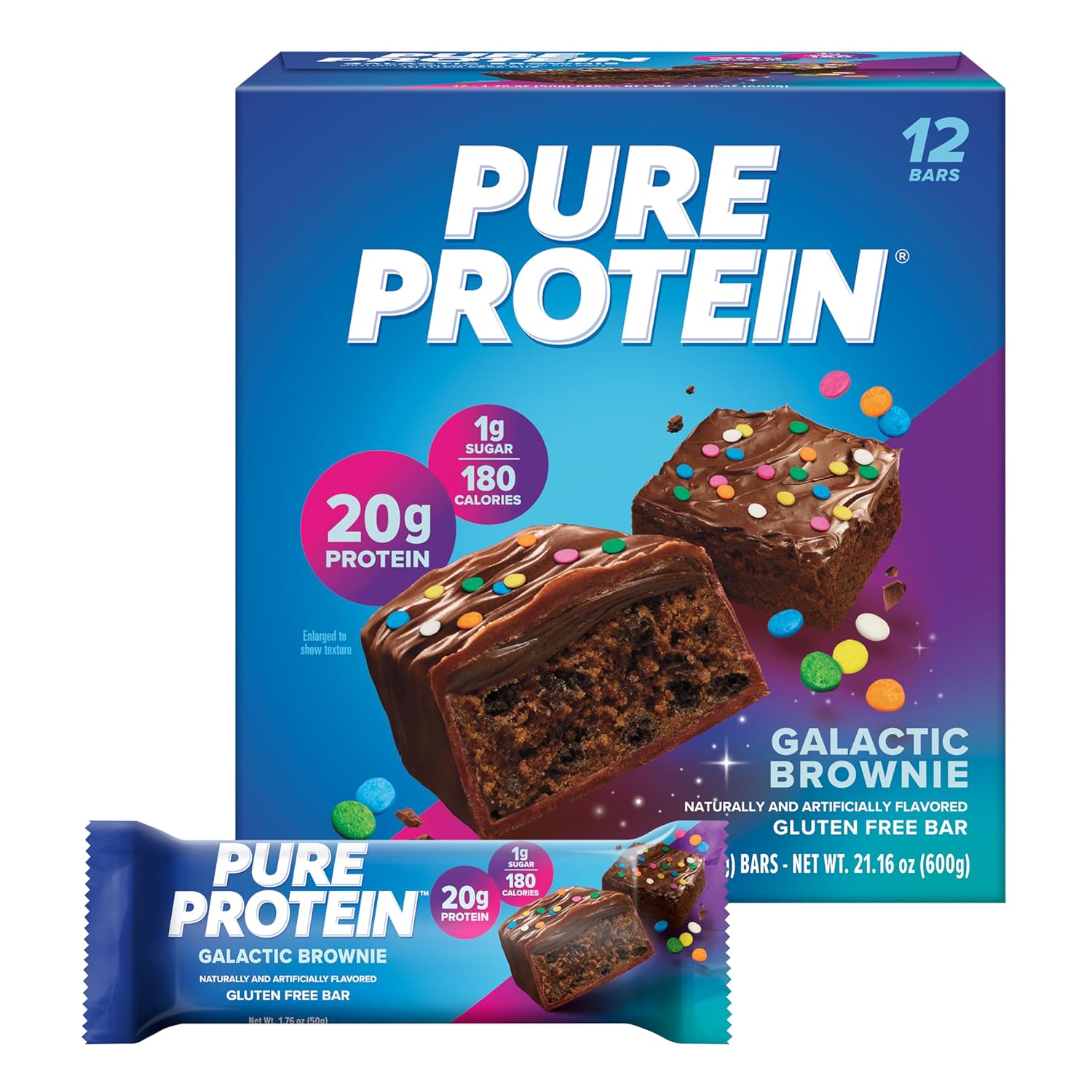 Pure Protein Bars – 20G Protein (12 Count) 