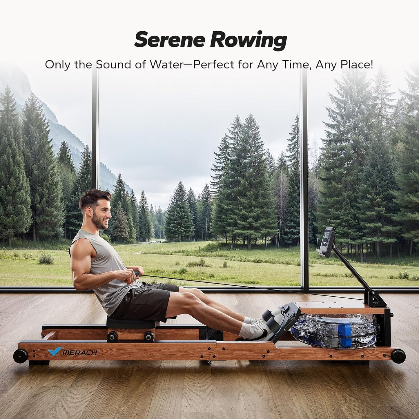 MERACH Water Rowing Machines for Home