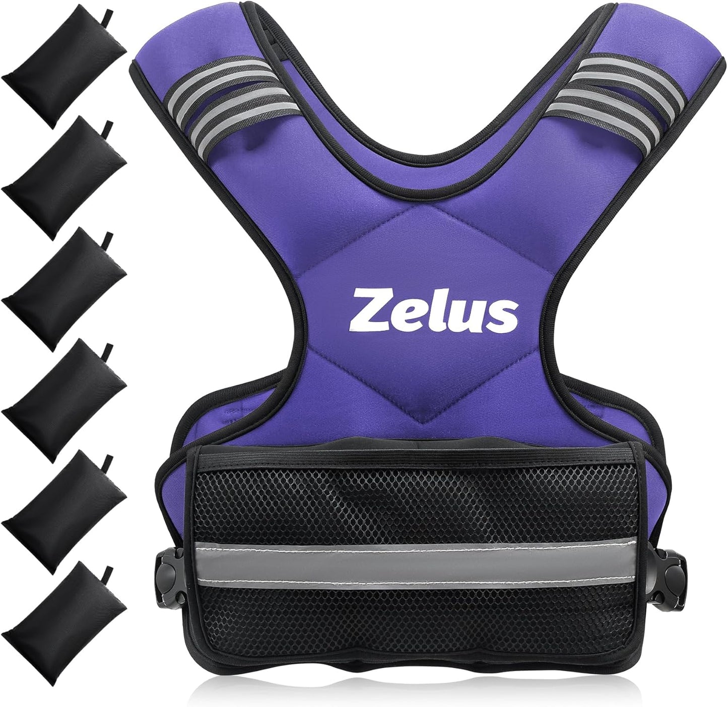 ZELUS Weighted Vest for Men and Women | 4-10Lb/11-20Lb/20-32Lb