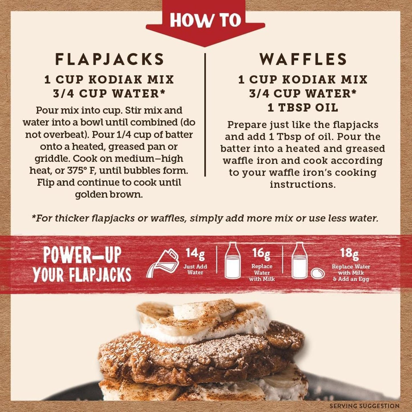 Kodiak Cakes Protein Pancake Power Cakes, Cinnamon Oat (Pack of 6)
