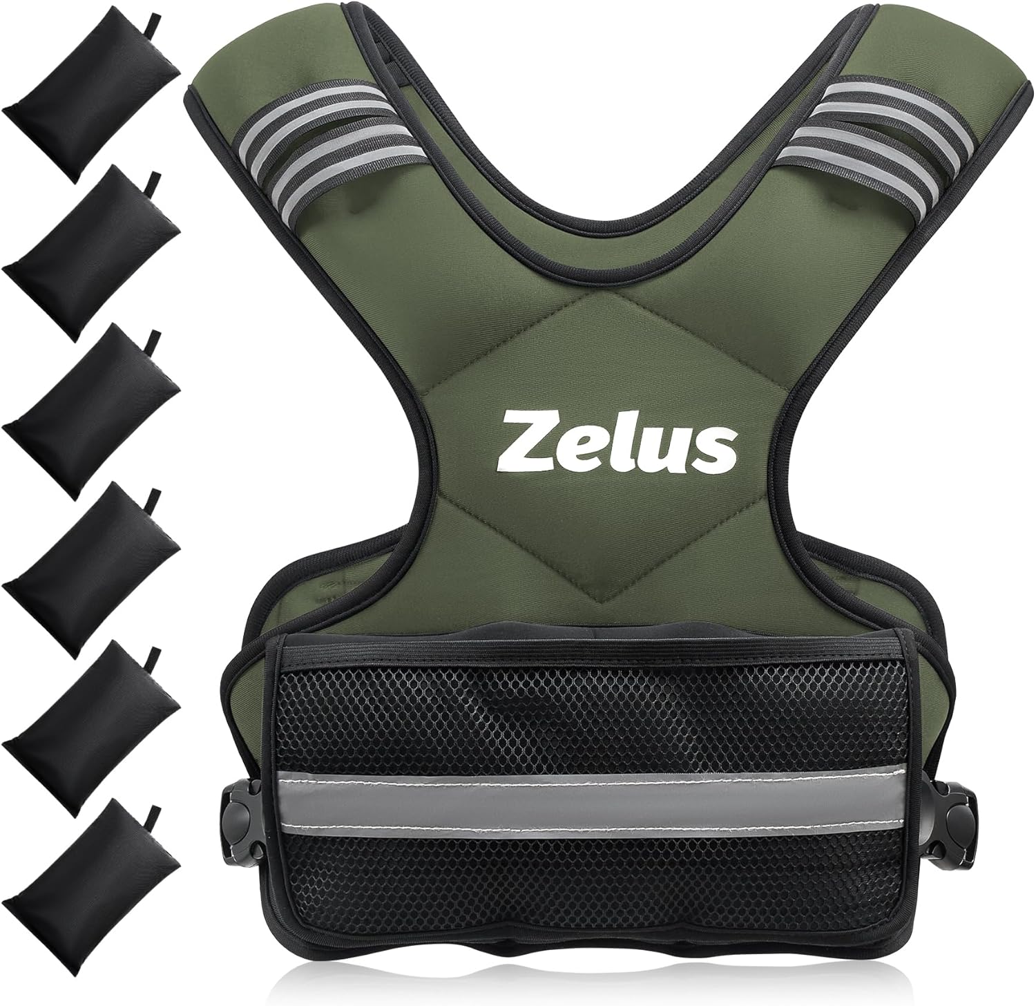 ZELUS Weighted Vest for Men and Women | 4-10Lb/11-20Lb/20-32Lb