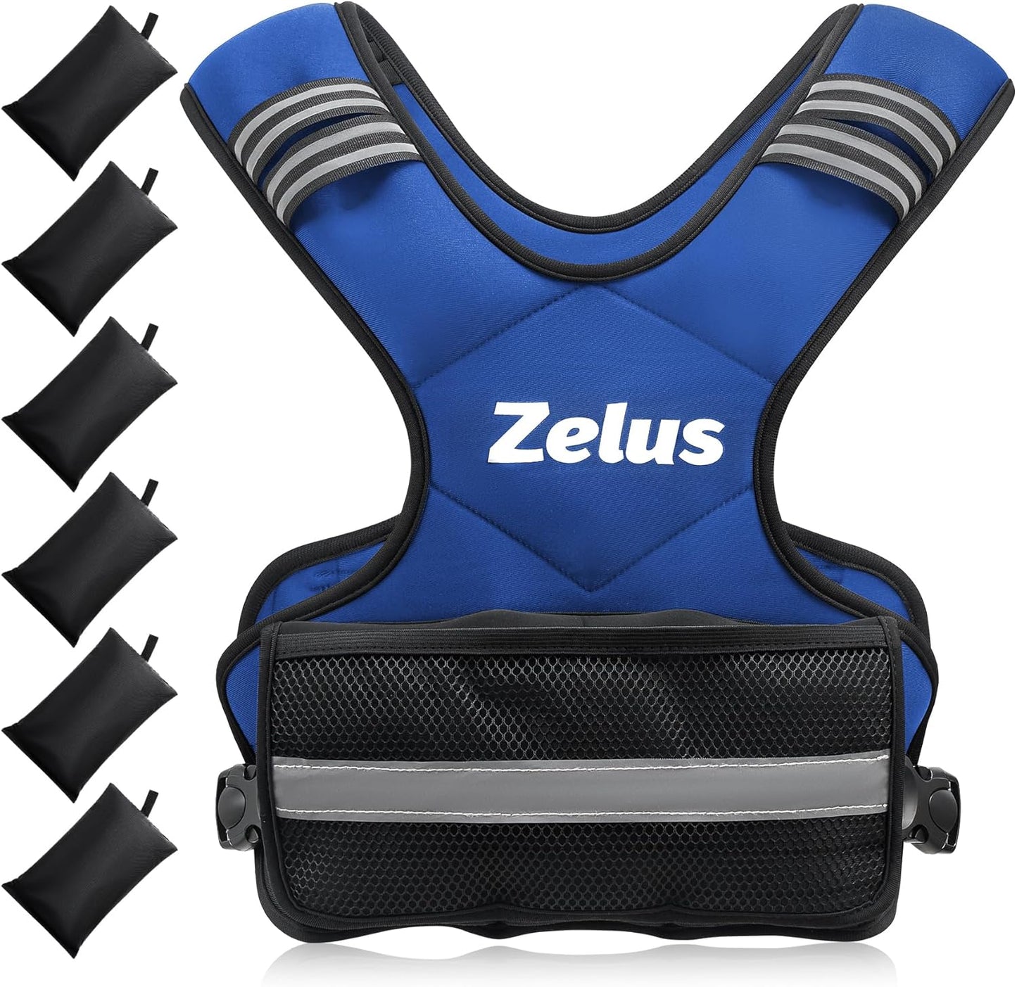 ZELUS Weighted Vest for Men and Women | 4-10Lb/11-20Lb/20-32Lb