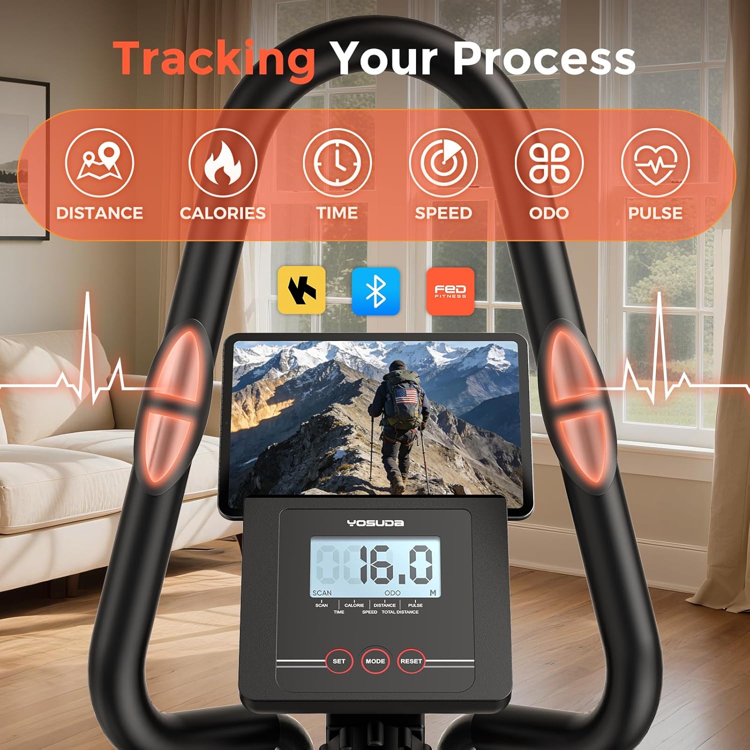 YOSUDA Elliptical Exercise Machine 3-in-1