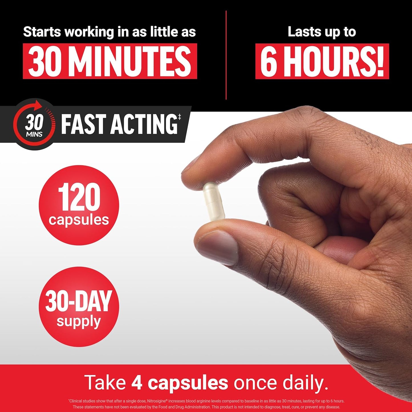 Force Factor Nitric Oxide Booster, Fast-Acting Formula with L-Arginine
