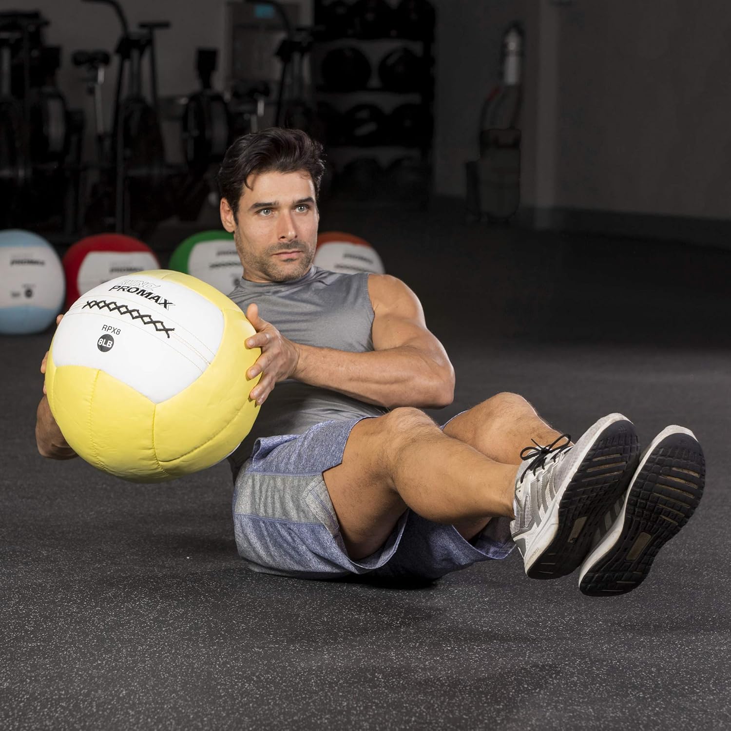 Rhino Promax Wall Balls - Soft Shell Non-Slip Grip for Weightlifting