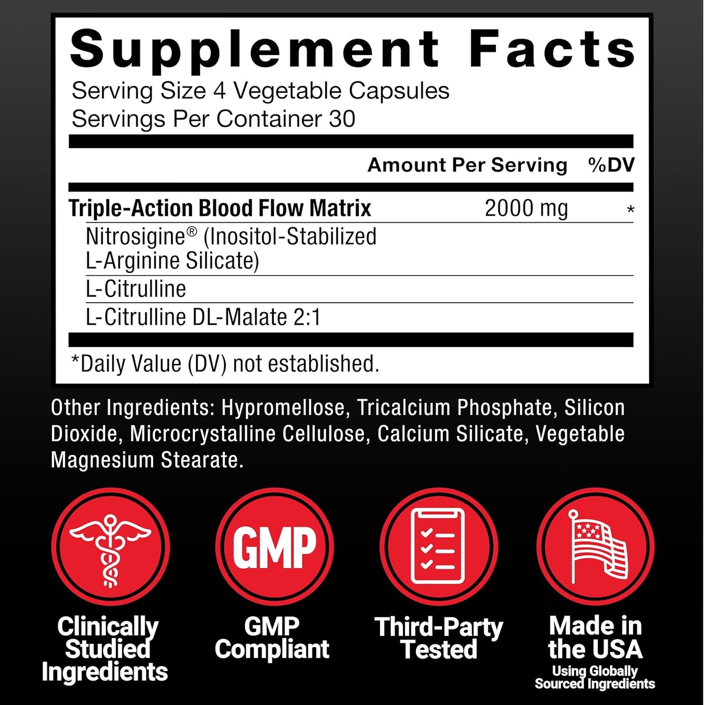Force Factor Nitric Oxide Booster, Fast-Acting Formula with L-Arginine