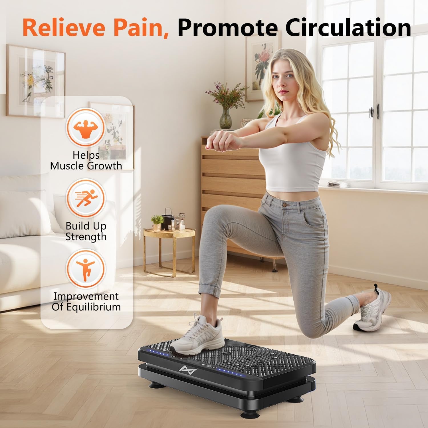AXV Vibration Plate Fitness Platform Exercise Machine