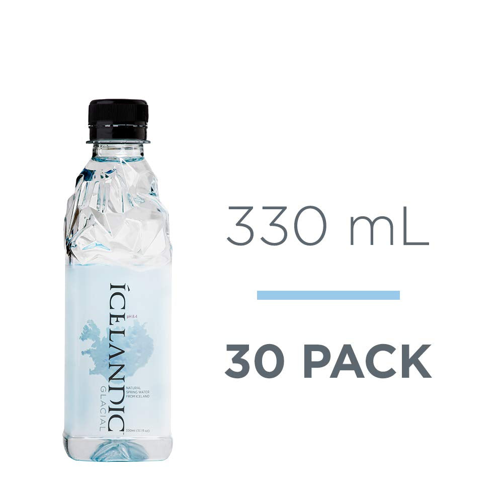 Icelandic Glacial Natural Spring Alkaline Water, 11.1 Fl Oz (Pack of 30)