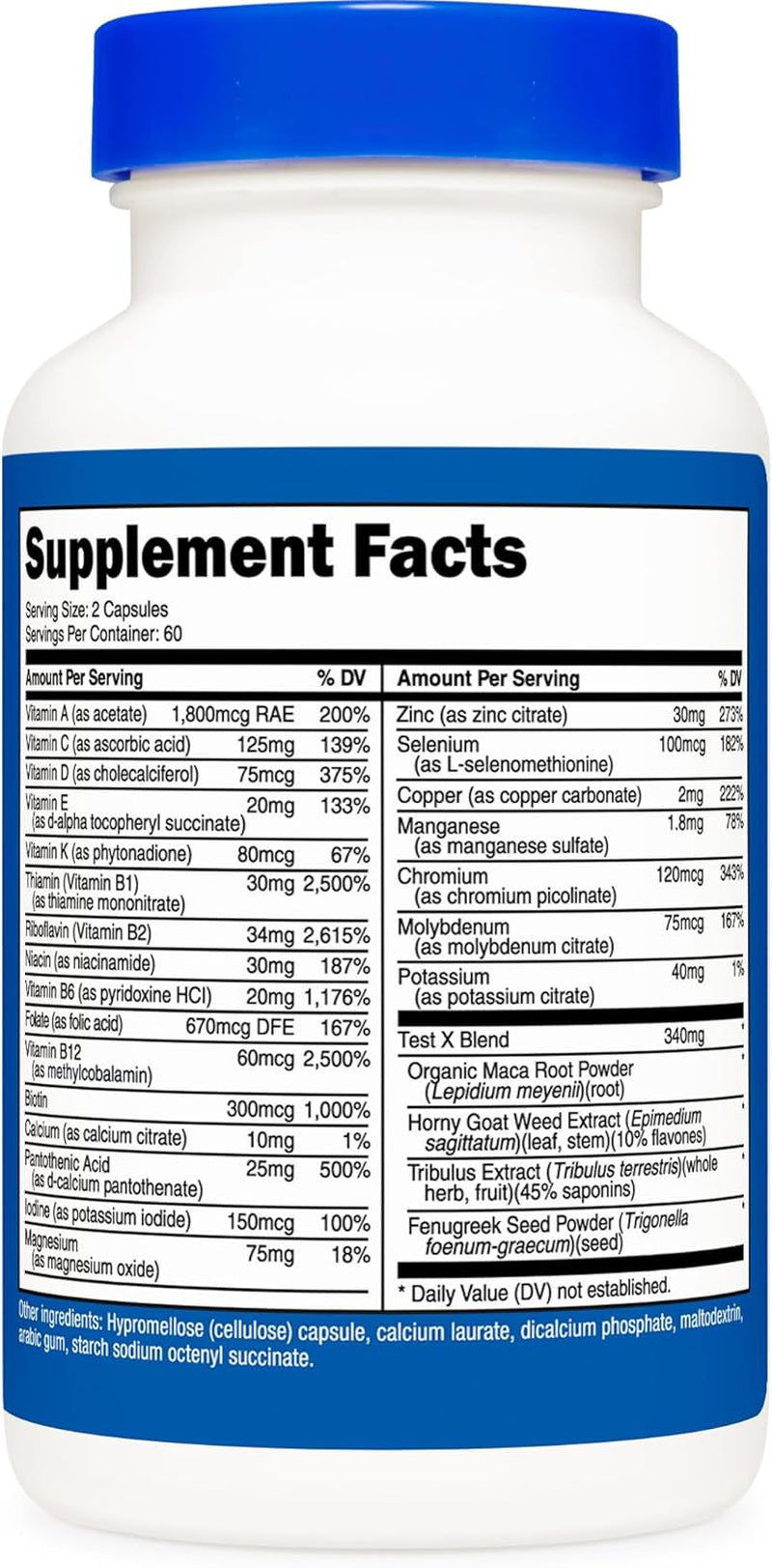 Nutricost Multivitamin for Men 120 Capsules