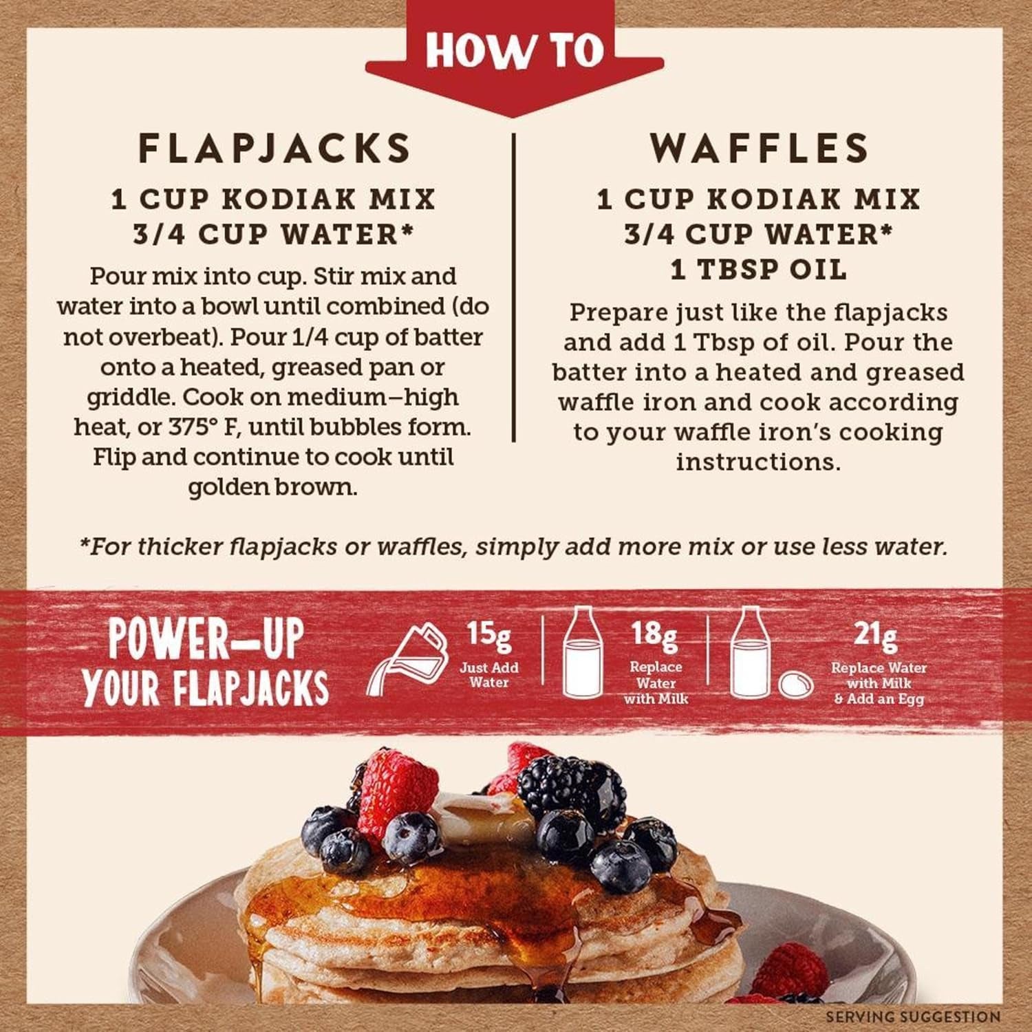 Kodiak Cakes Protein Pancake Power Cakes, Buttermilk (Pack of 6)