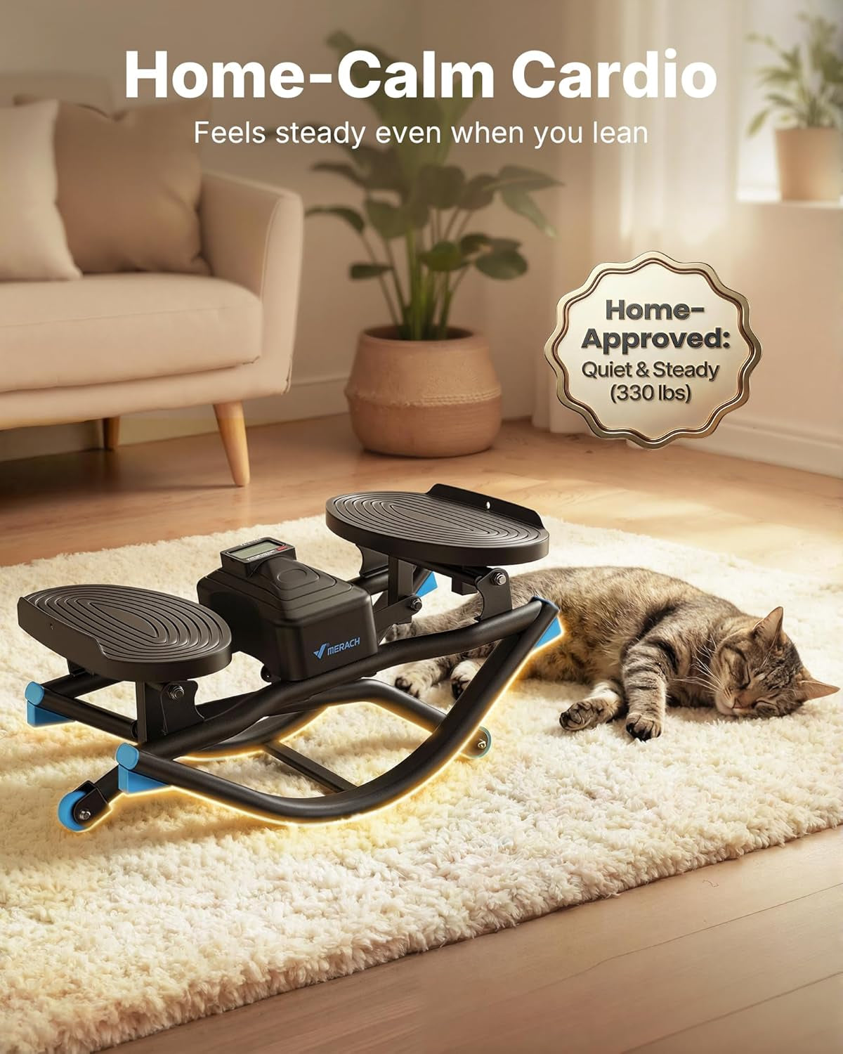 MERACH Rocking Steppers for Exercise at Home