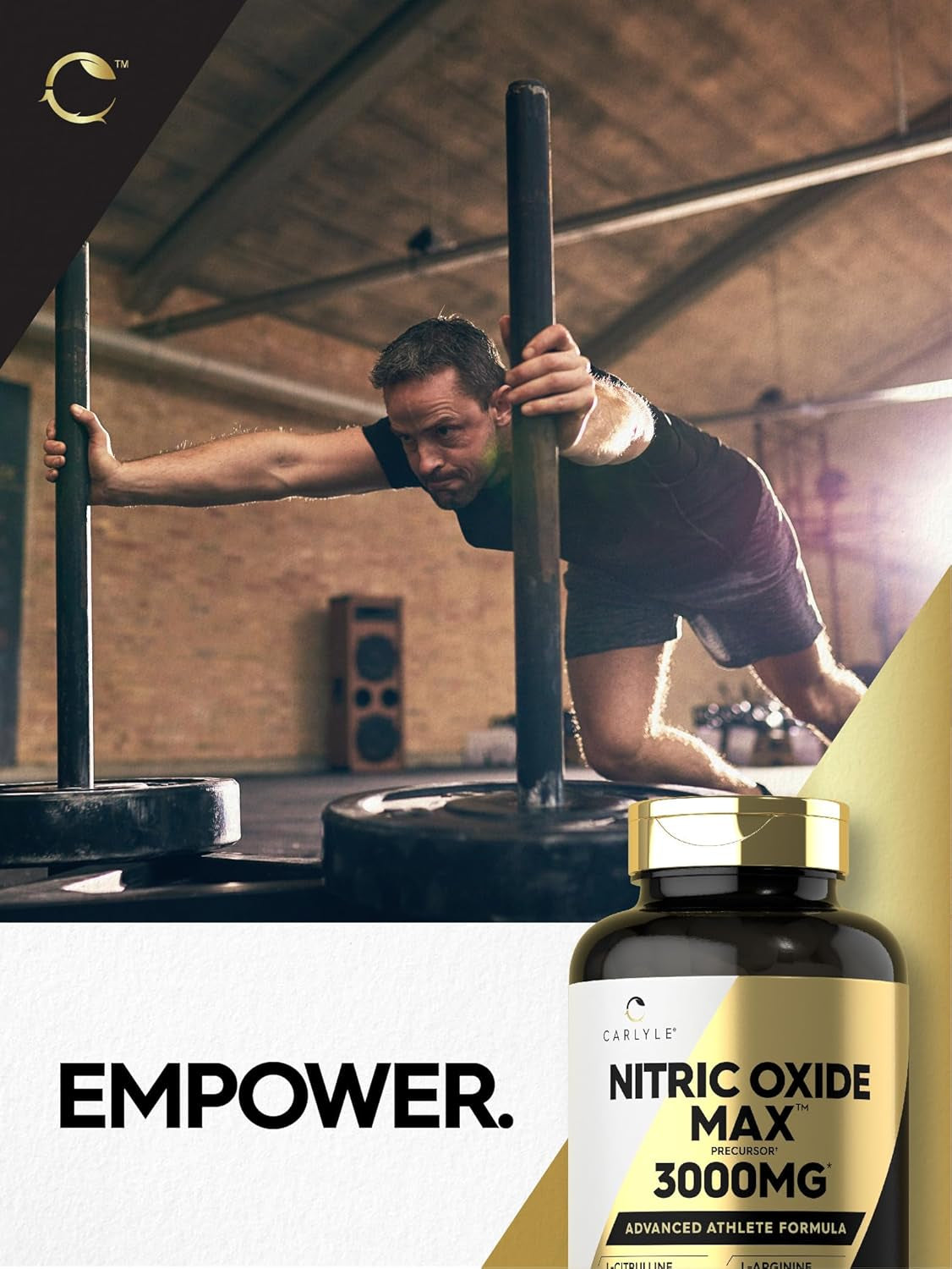Carlyle Nitric Oxide Supplement 3000mg
