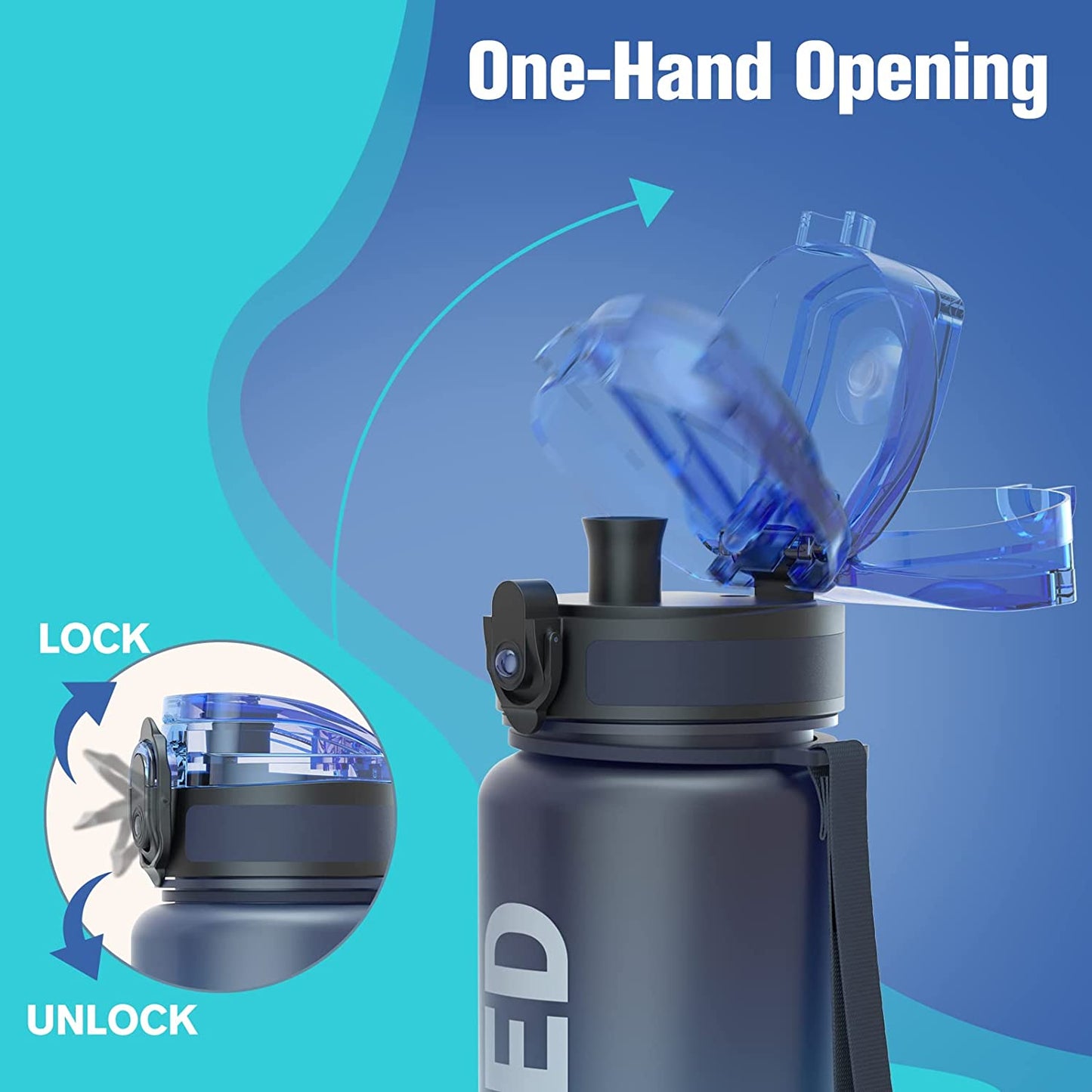 Sahara Sailor Water Bottle 32oz Durable and Leakproof