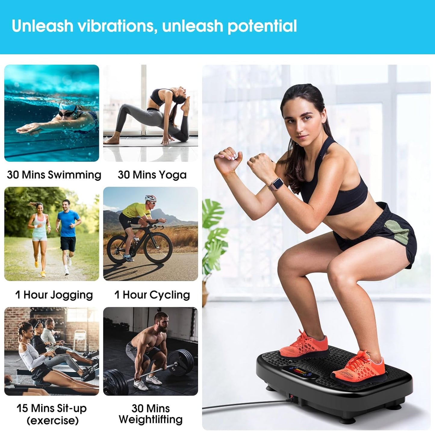 SoftGym Vibration Plate Exercise Machine