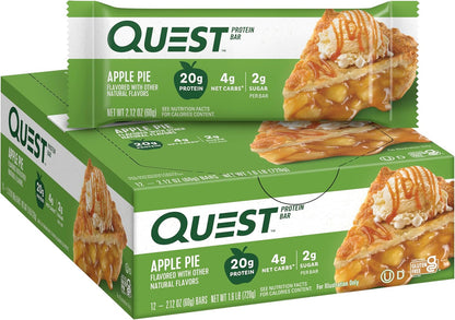 Quest Nutrition Apple Pie Protein Bar, 20G Protein, 12 Count