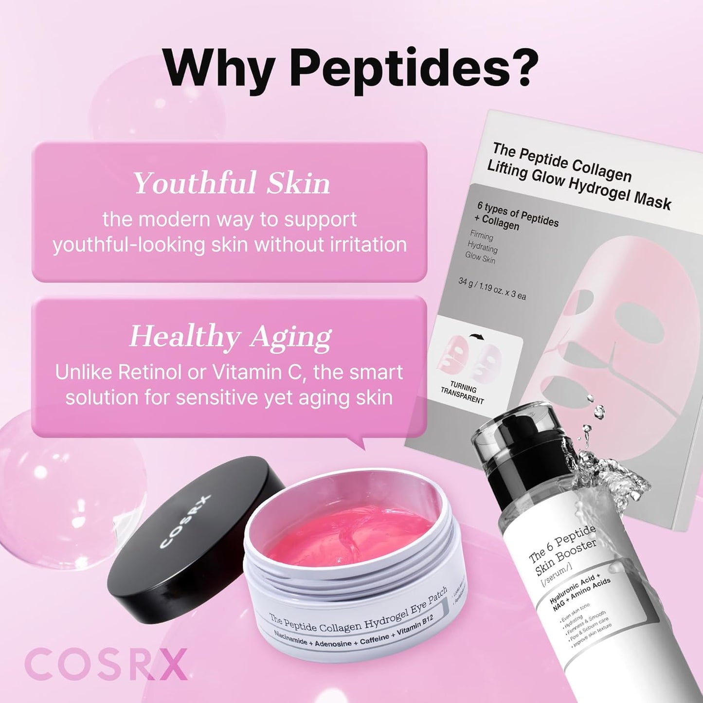 COSRX 6X Peptide Collagen Skin Booster Toner Serum for Dull & Uneven Skin