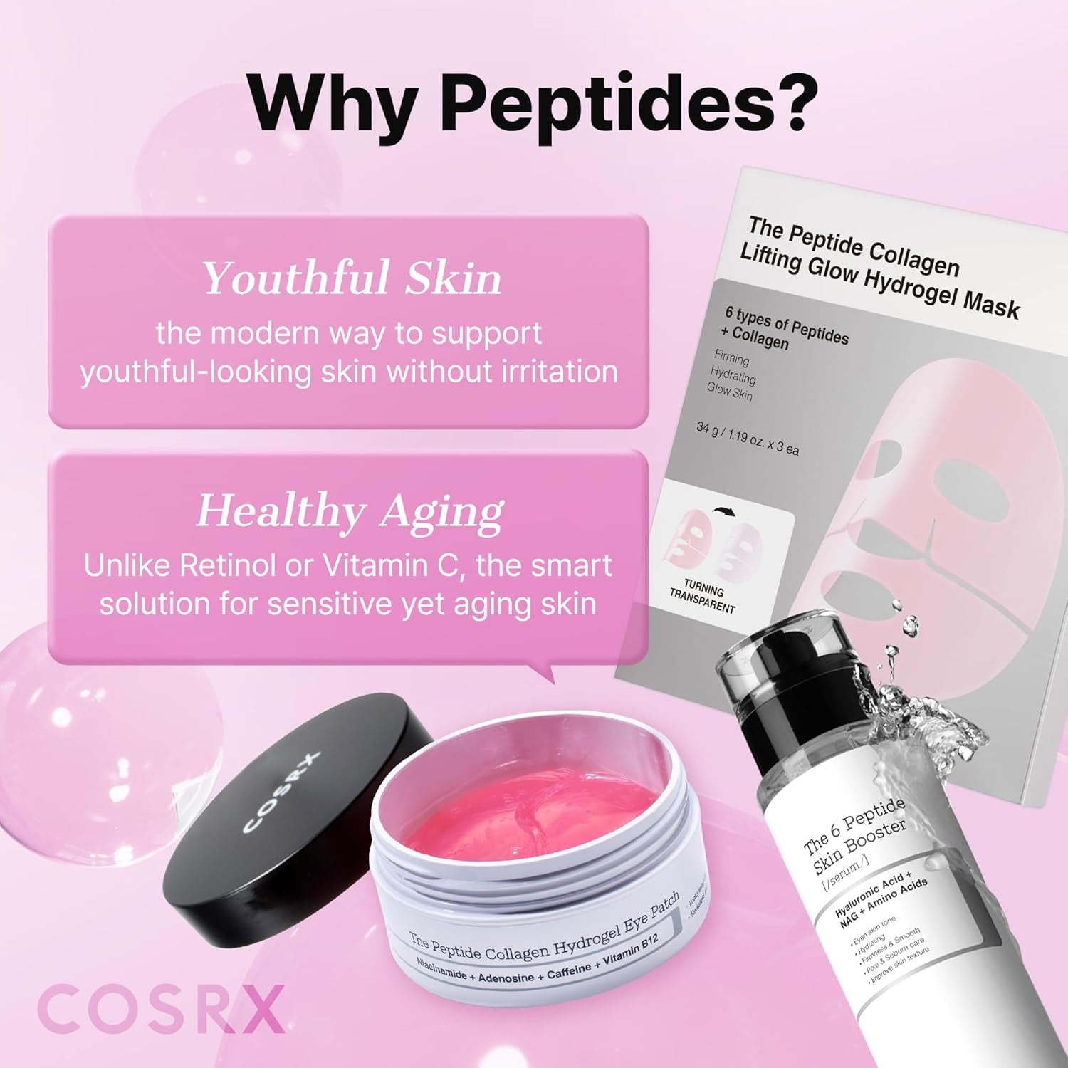 COSRX 6X Peptide Collagen Skin Booster Toner Serum for Dull & Uneven Skin