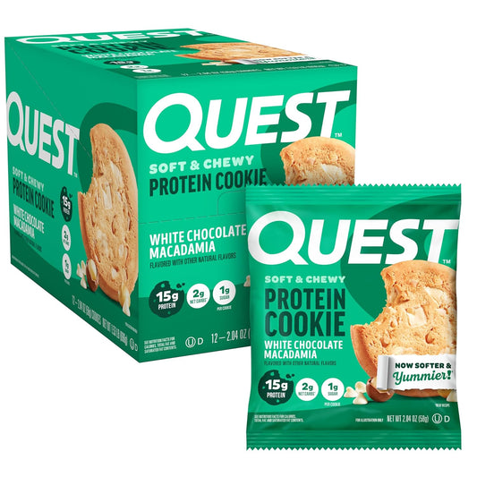 Quest White Chocolate Macadamia Protein Cookie 12 Count