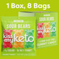 Kiss My Keto Sour Sugar Free Gummy Bears, 8-Pack