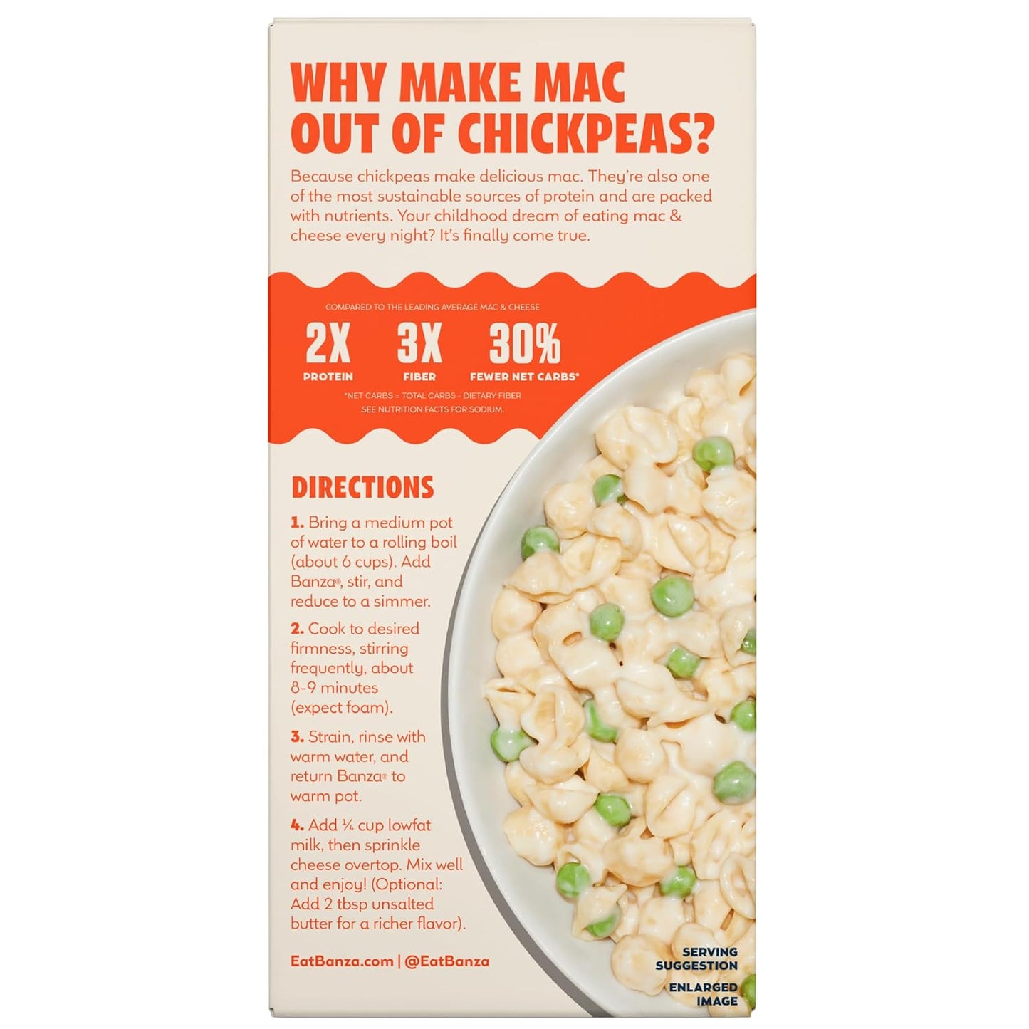 Banza Shells & White Cheddar Mac and Cheese - High Protein and Gluten Free