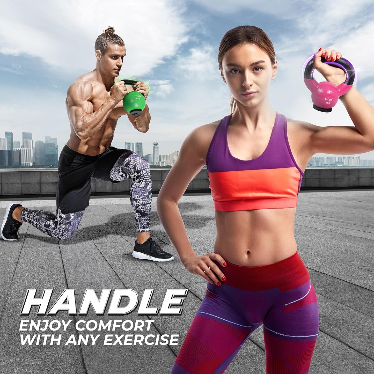 12 Pound Vinyl Coated Kettlebell