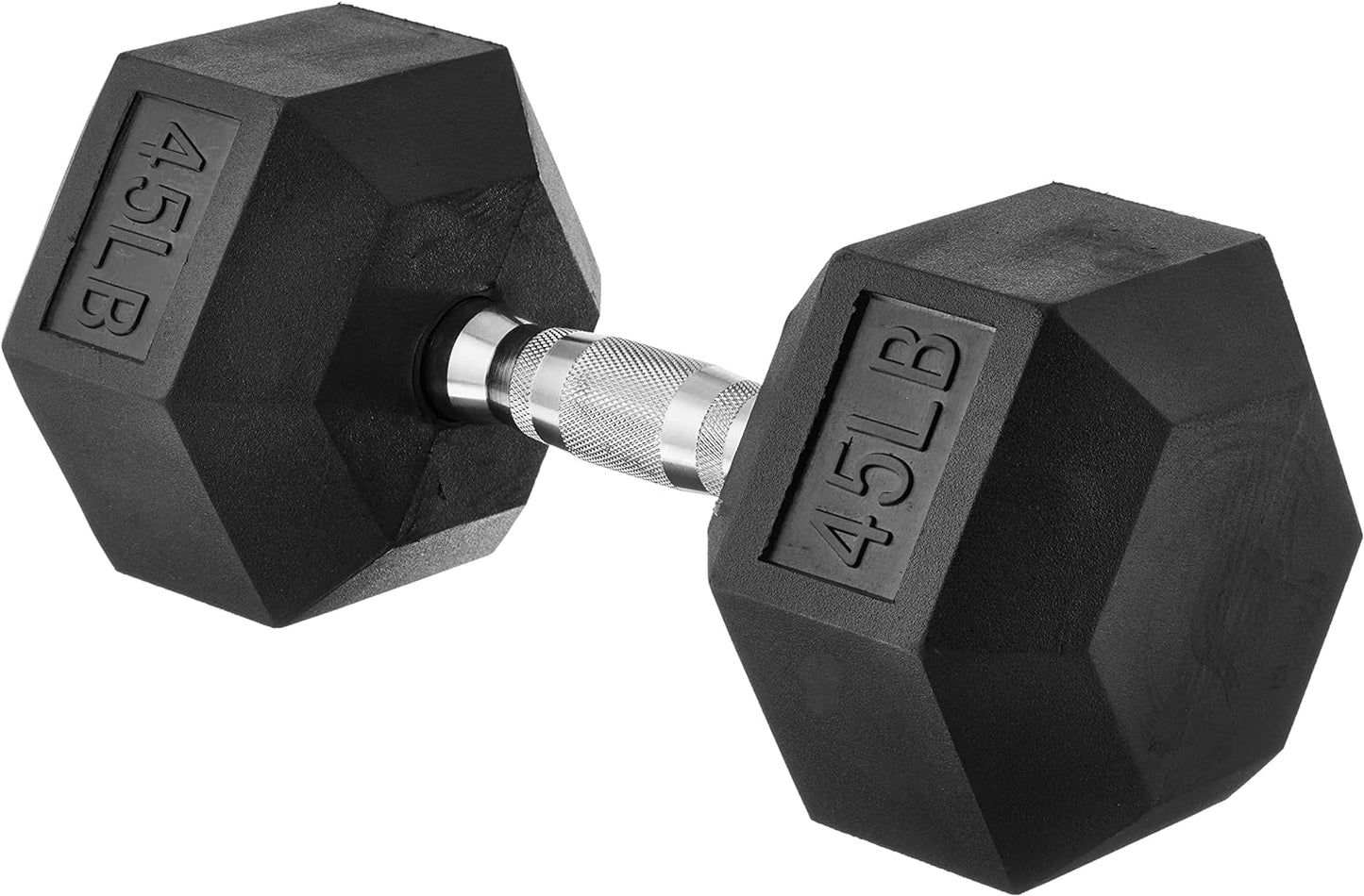 45 Rubber Hex Dumbbell Hand Weight