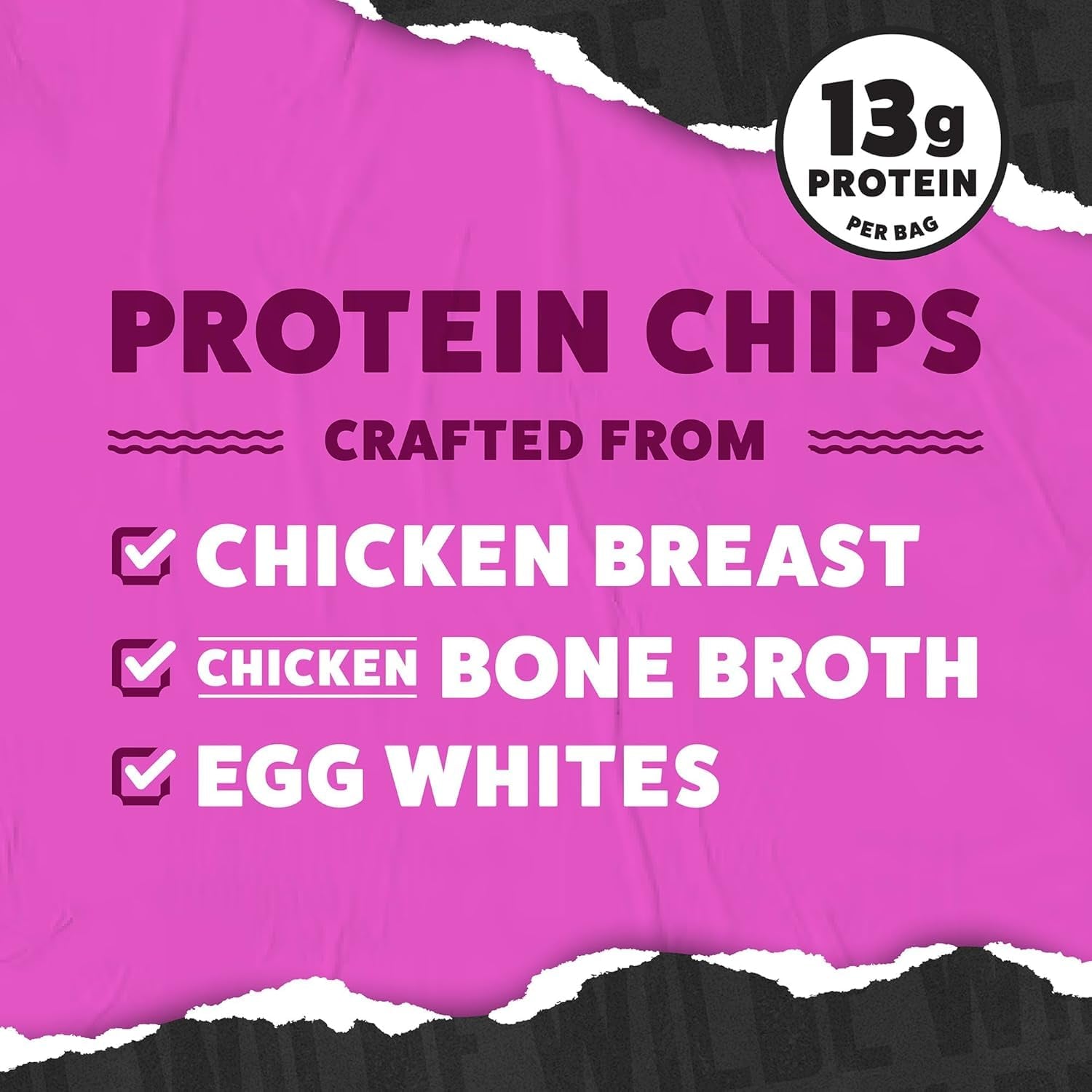 WILDE Protein Chips, Korean Sweet & Spicy, High Protein Snacks, Pack of 12