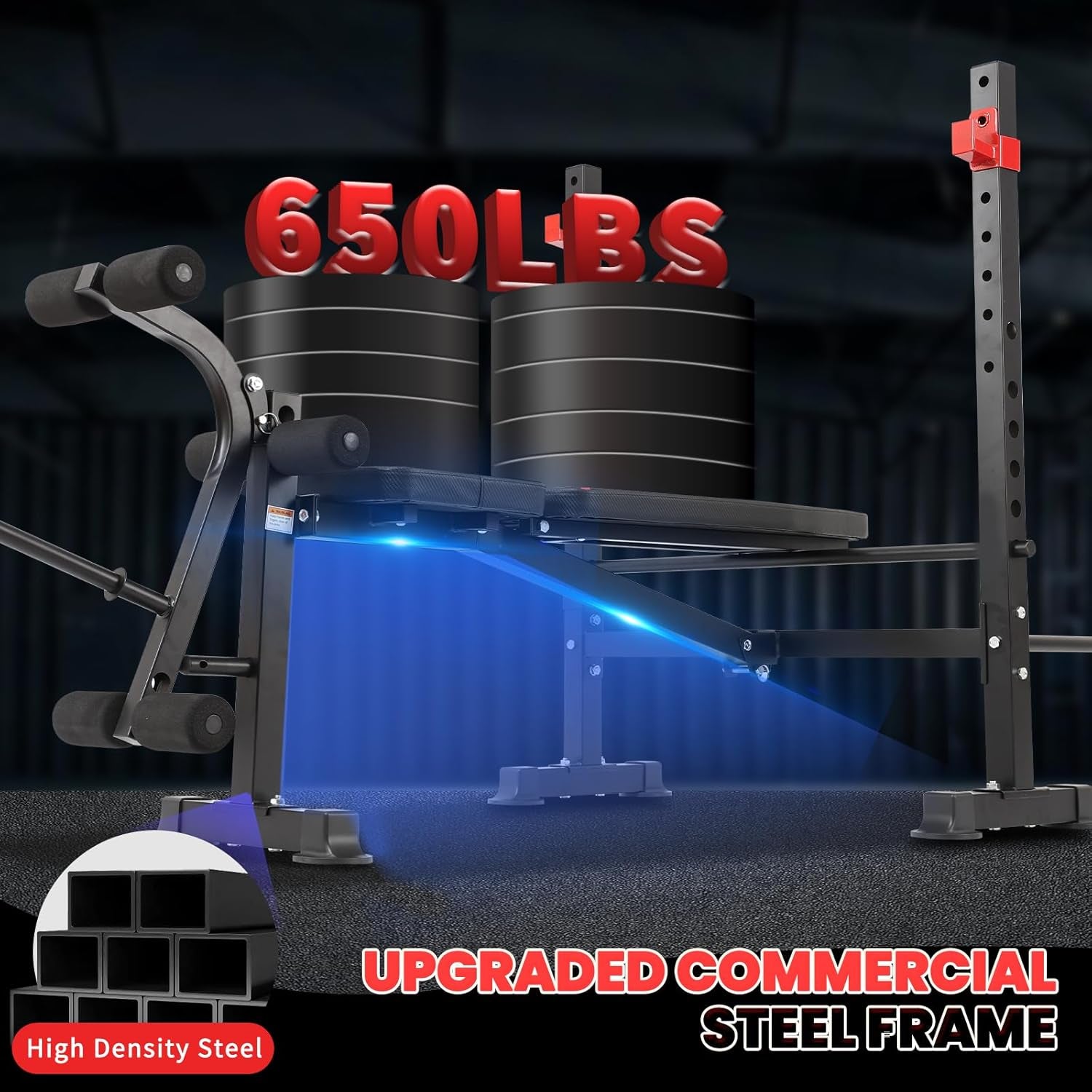 8 in 1 Weight Bench Set with Leg Extension/Curl and Preacher Curl