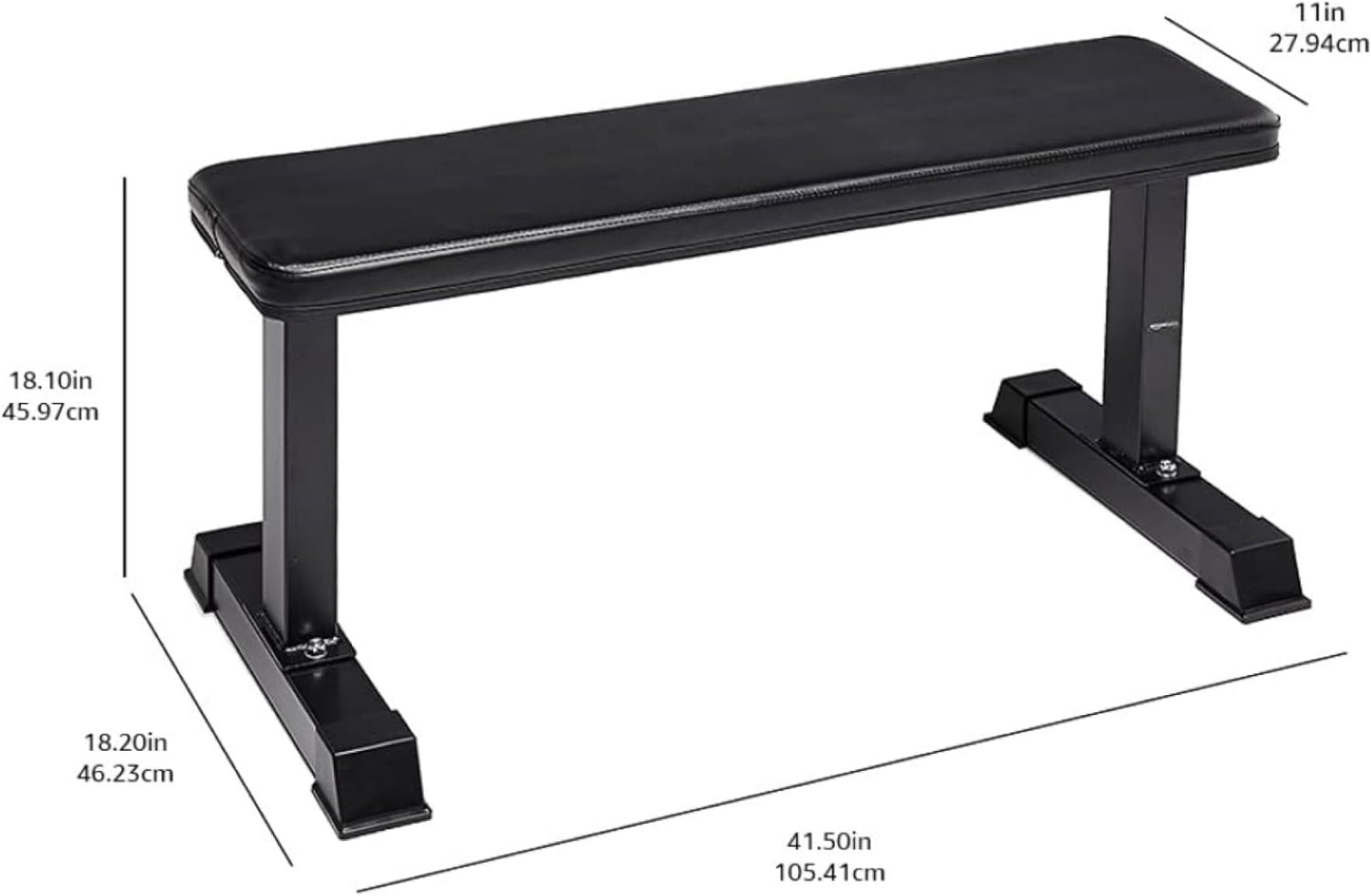 Basics Sturdy Flat Weight Bench for Home Gym
