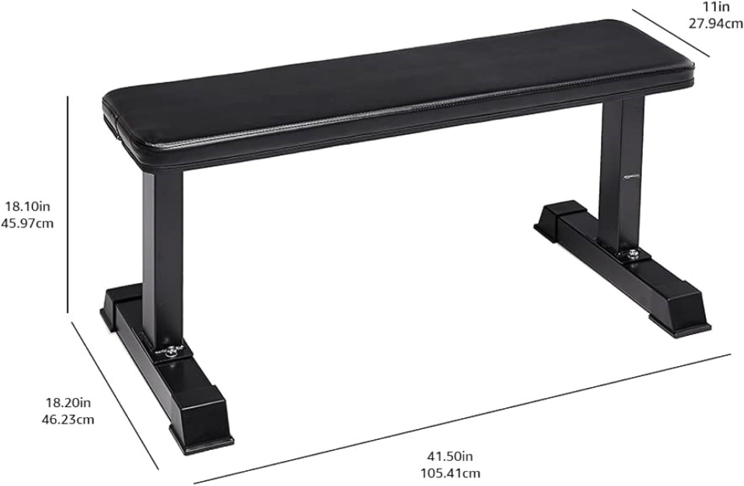 Basics Sturdy Flat Weight Bench for Home Gym