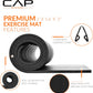 CAP Barbell 1/2-Inch High Density Exercise Yoga Mat with Strap