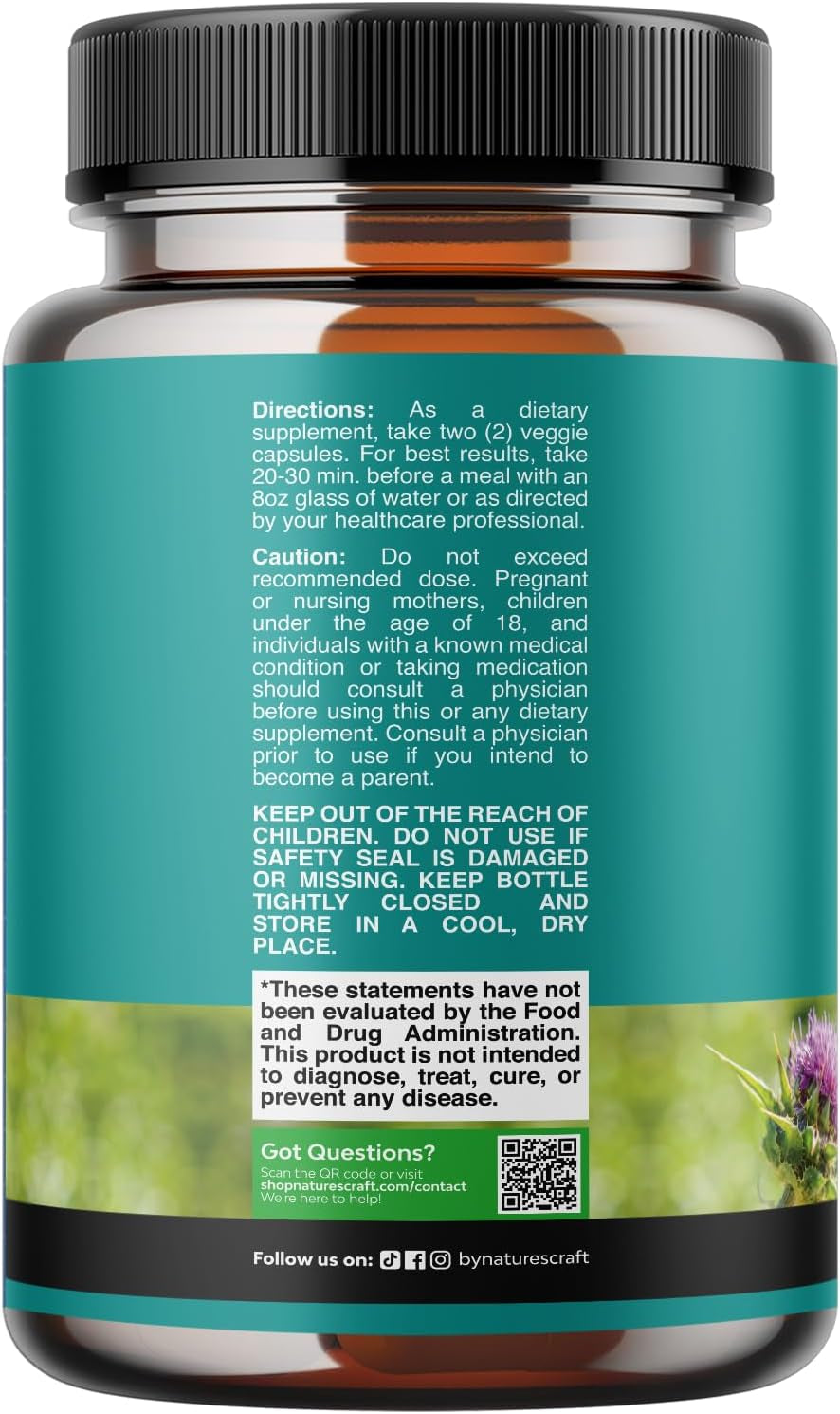 Liver Cleanse Detox & Repair - Milk Thistle Supplement for Digestion Health