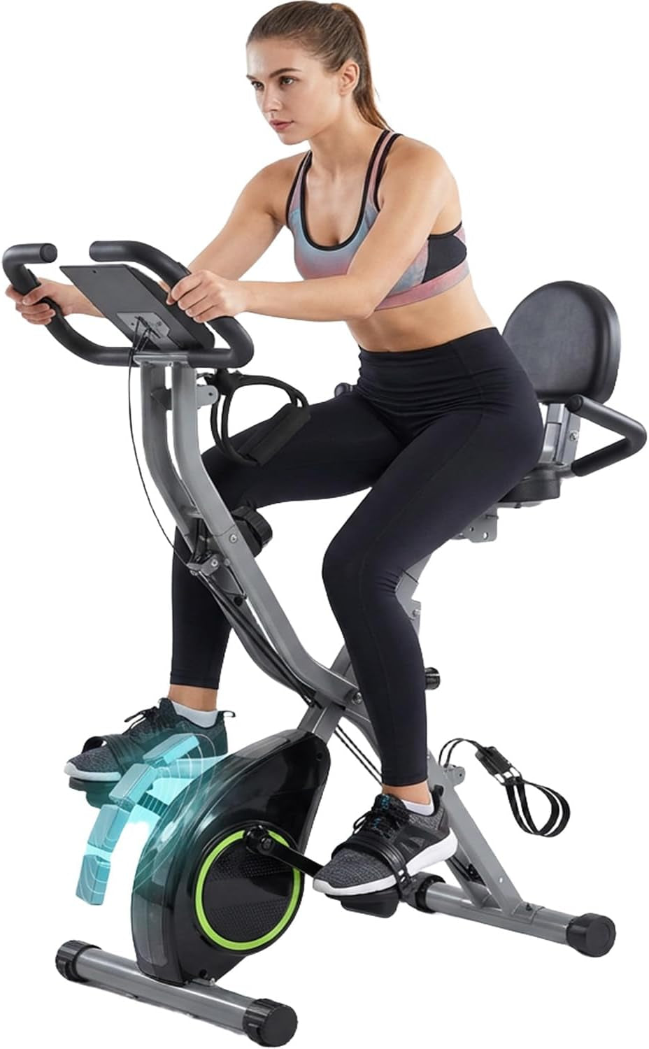 USLIM Foldable Exercise Bike Stationary Bikes for Home