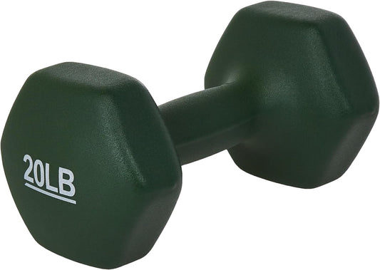 20 Pound Neoprene Dumbbell Hand Weights for Exercise
