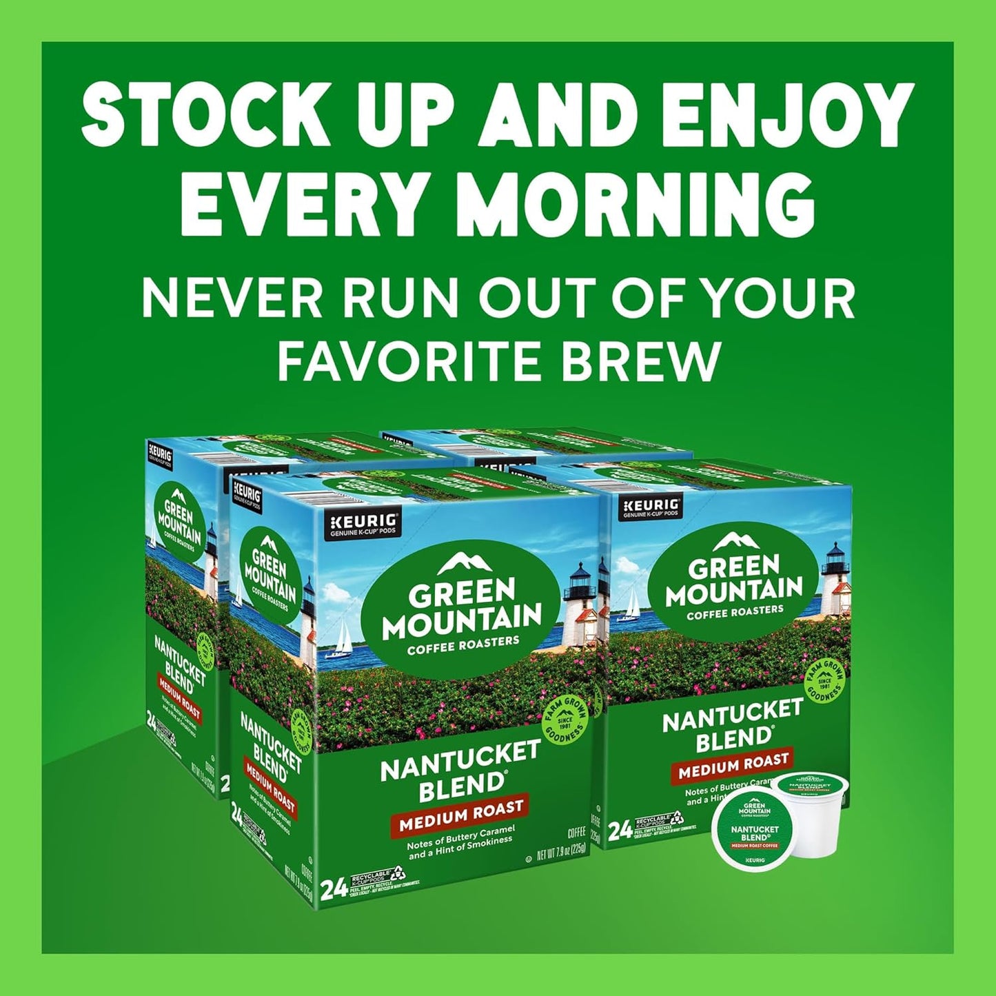 Green Mountain Coffee Nantucket Blend Keurig Single-Serve K-Cup Pods