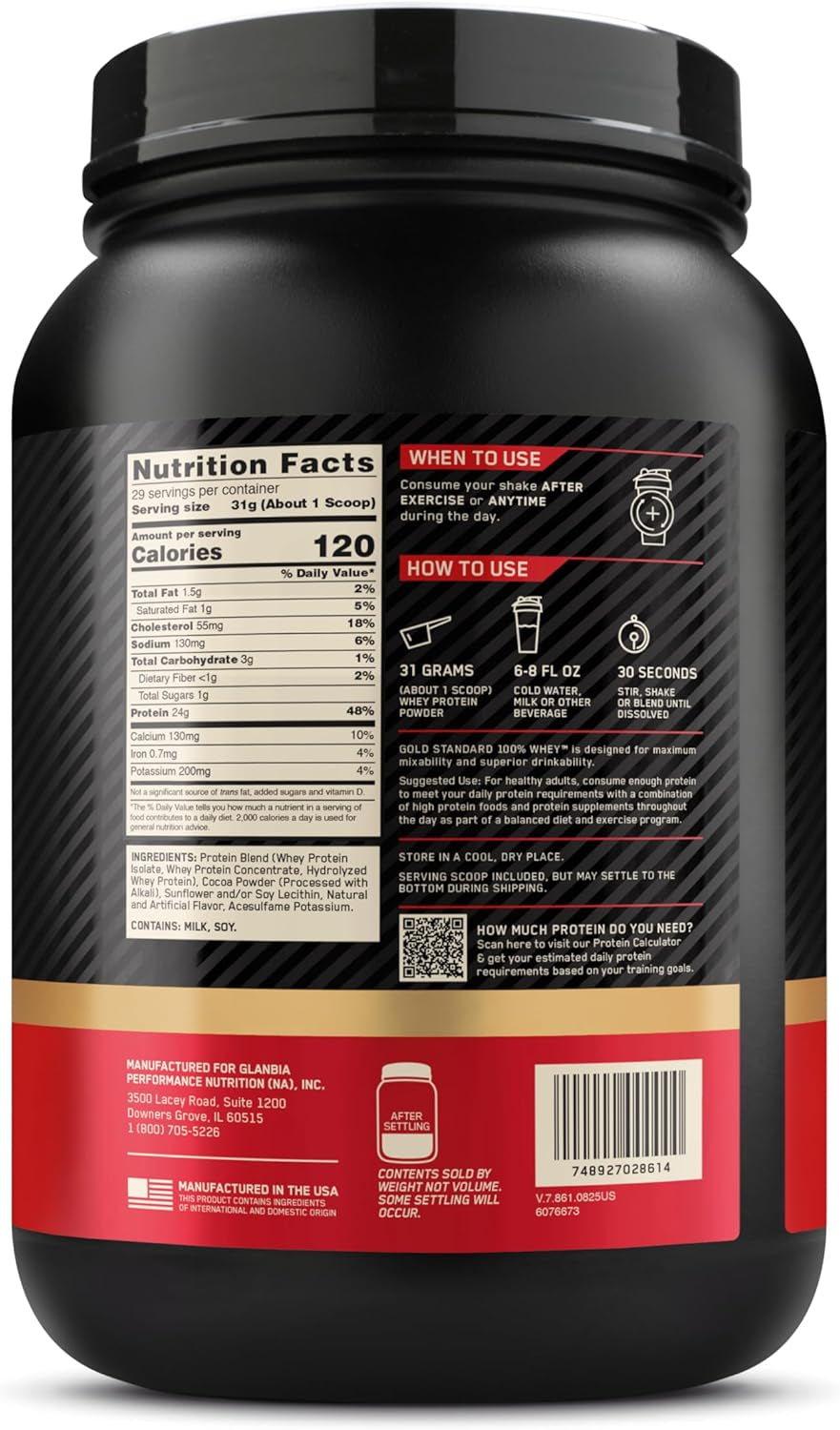 Optimum Nutrition Gold Standard 100% Whey Protein Powder