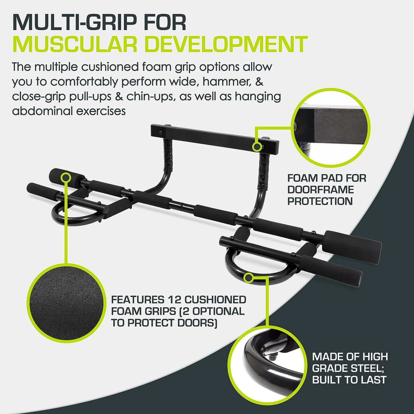 Pull up Bar for Multi Use Fitness & Home Gym Exercise