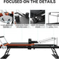 Pilates Reformer, Foldable Pilates Machine & Equipment for Home Use and Gym Workout, Suitable for Advanced and Beginners Users, up to 250 Lbs Weight Capacity