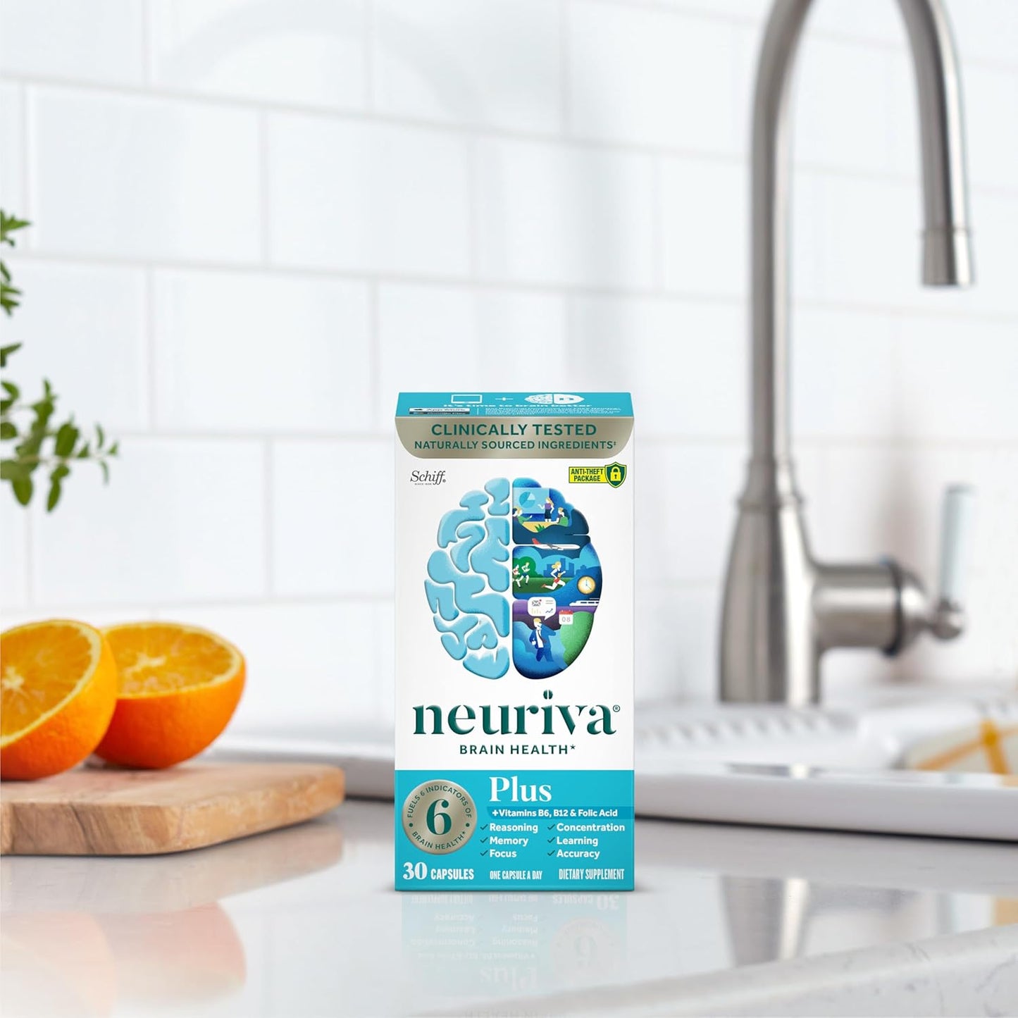 NEURIVA Plus Brain Supplement for Memory, Focus & Concentration + Cognitive Function